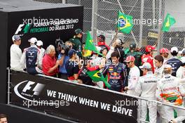 Drivers parade. 25.11.2012. Formula 1 World Championship, Rd 20, Brazilian Grand Prix, Sao Paulo, Brazil, Race Day.