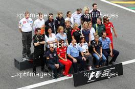 Press Officers' group photograph. 25.11.2012. Formula 1 World Championship, Rd 20, Brazilian Grand Prix, Sao Paulo, Brazil, Race Day.