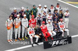 Drivers end of year photograph. 25.11.2012. Formula 1 World Championship, Rd 20, Brazilian Grand Prix, Sao Paulo, Brazil, Race Day.