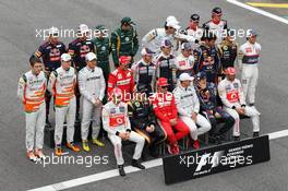 Drivers end of year photograph. 25.11.2012. Formula 1 World Championship, Rd 20, Brazilian Grand Prix, Sao Paulo, Brazil, Race Day.