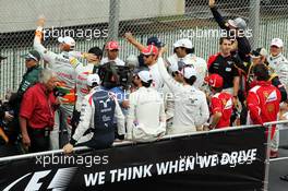 The drivers parade. 25.11.2012. Formula 1 World Championship, Rd 20, Brazilian Grand Prix, Sao Paulo, Brazil, Race Day.