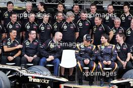Lotus F1 Team team photograph. 25.11.2012. Formula 1 World Championship, Rd 20, Brazilian Grand Prix, Sao Paulo, Brazil, Race Day.