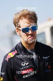 Sebastian Vettel (GER) Red Bull Racing walks the circuit. 22.11.2012. Formula 1 World Championship, Rd 20, Brazilian Grand Prix, Sao Paulo, Brazil, Preparation Day.