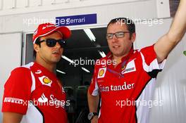 (L to R): Felipe Massa (BRA) Ferrari with Stefano Domenicali (ITA) Ferrari General Director. 22.11.2012. Formula 1 World Championship, Rd 20, Brazilian Grand Prix, Sao Paulo, Brazil, Preparation Day.