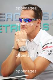 Michael Schumacher (GER) Mercedes AMG F1. 22.11.2012. Formula 1 World Championship, Rd 20, Brazilian Grand Prix, Sao Paulo, Brazil, Preparation Day.