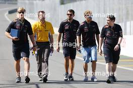 Sebastian Vettel (GER) Red Bull Racing walks the circuit. 22.11.2012. Formula 1 World Championship, Rd 20, Brazilian Grand Prix, Sao Paulo, Brazil, Preparation Day.