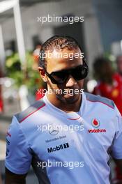 Lewis Hamilton (GBR) McLaren. 22.11.2012. Formula 1 World Championship, Rd 20, Brazilian Grand Prix, Sao Paulo, Brazil, Preparation Day.