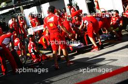 Ferrari practice pit stops. 22.11.2012. Formula 1 World Championship, Rd 20, Brazilian Grand Prix, Sao Paulo, Brazil, Preparation Day.
