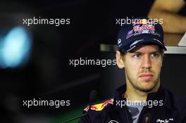 Sebastian Vettel (GER) Red Bull Racing in the FIA Press Conference. 22.11.2012. Formula 1 World Championship, Rd 20, Brazilian Grand Prix, Sao Paulo, Brazil, Preparation Day.
