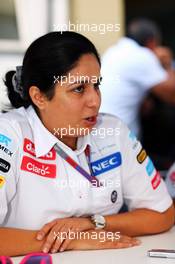 Monisha Kaltenborn (AUT) Sauber Team Principal. 22.11.2012. Formula 1 World Championship, Rd 20, Brazilian Grand Prix, Sao Paulo, Brazil, Preparation Day.