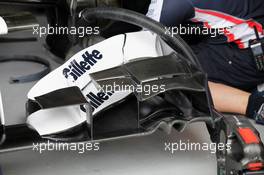 Williams FW34 front wing. 08.06.2012. Formula 1 World Championship, Rd 7, Canadian Grand Prix, Montreal, Canada, Practice Day