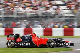 Charles Pic (FRA) Marussia F1 Team MR01. 08.06.2012. Formula 1 World Championship, Rd 7, Canadian Grand Prix, Montreal, Canada, Practice Day