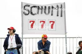 Banner for Michael Schumacher (GER) Mercedes AMG F1. 08.06.2012. Formula 1 World Championship, Rd 7, Canadian Grand Prix, Montreal, Canada, Practice Day