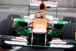 Nico Hulkenberg (GER) Sahara Force India F1 VJM05. 08.06.2012. Formula 1 World Championship, Rd 7, Canadian Grand Prix, Montreal, Canada, Practice Day