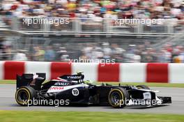 Bruno Senna (BRA) Williams FW34. 08.06.2012. Formula 1 World Championship, Rd 7, Canadian Grand Prix, Montreal, Canada, Practice Day