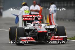 Jenson Button (GBR) McLaren MP4/27. 08.06.2012. Formula 1 World Championship, Rd 7, Canadian Grand Prix, Montreal, Canada, Practice Day