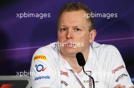 Andrew Green (GBR) Sahara Force India F1 Team Technical Director in the FIA Press Conference. 08.06.2012. Formula 1 World Championship, Rd 7, Canadian Grand Prix, Montreal, Canada, Practice Day