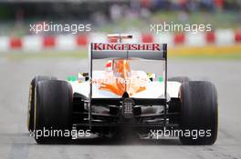 Paul di Resta (GBR) Sahara Force India VJM05 leaves the pits. 08.06.2012. Formula 1 World Championship, Rd 7, Canadian Grand Prix, Montreal, Canada, Practice Day