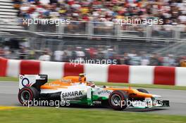 Nico Hulkenberg (GER) Sahara Force India F1 VJM05. 08.06.2012. Formula 1 World Championship, Rd 7, Canadian Grand Prix, Montreal, Canada, Practice Day