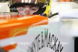 Paul di Resta (GBR) Sahara Force India VJM05 in the pits. 08.06.2012. Formula 1 World Championship, Rd 7, Canadian Grand Prix, Montreal, Canada, Practice Day