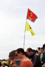 Ferrari flags with the fans in the grandstand. 08.06.2012. Formula 1 World Championship, Rd 7, Canadian Grand Prix, Montreal, Canada, Practice Day