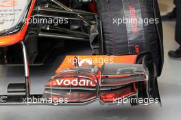 McLaren MP4/27 front wing. 08.06.2012. Formula 1 World Championship, Rd 7, Canadian Grand Prix, Montreal, Canada, Practice Day
