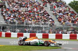 Nico Hulkenberg (GER) Sahara Force India F1 VJM05. 08.06.2012. Formula 1 World Championship, Rd 7, Canadian Grand Prix, Montreal, Canada, Practice Day