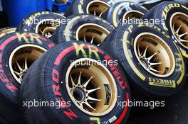 Pirelli tyres for Kimi Raikkonen (FIN) Lotus F1 Team. 08.06.2012. Formula 1 World Championship, Rd 7, Canadian Grand Prix, Montreal, Canada, Practice Day