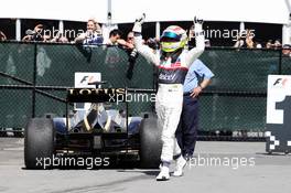 Sergio Perez (MEX) Sauber celebrates his third position in parc ferme. 10.06.2012. Formula 1 World Championship, Rd 7, Canadian Grand Prix, Montreal, Canada, Race Day