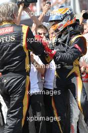 2nd place Romain Grosjean (FRA), Lotus Renault F1 Team  10.06.2012. Formula 1 World Championship, Rd 7, Canadian Grand Prix, Montreal, Canada, Race Day