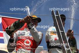 Lewis Hamilton (GBR), McLaren Mercedes and Sergio Perez (MEX), Sauber F1 Team  10.06.2012. Formula 1 World Championship, Rd 7, Canadian Grand Prix, Montreal, Canada, Race Day