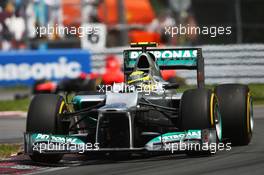 Nico Rosberg (GER) Mercedes AMG F1 W03. 10.06.2012. Formula 1 World Championship, Rd 7, Canadian Grand Prix, Montreal, Canada, Race Day