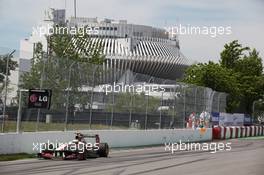 Pedro De La Rosa (ESP) HRT Formula 1 Team F112. 10.06.2012. Formula 1 World Championship, Rd 7, Canadian Grand Prix, Montreal, Canada, Race Day