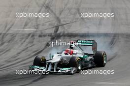 Michael Schumacher (GER) Mercedes AMG F1 W03. 10.06.2012. Formula 1 World Championship, Rd 7, Canadian Grand Prix, Montreal, Canada, Race Day