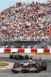 Lewis Hamilton (GBR) McLaren MP4/27. 10.06.2012. Formula 1 World Championship, Rd 7, Canadian Grand Prix, Montreal, Canada, Race Day