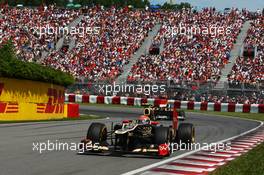 Romain Grosjean (FRA) Lotus F1 E20. 10.06.2012. Formula 1 World Championship, Rd 7, Canadian Grand Prix, Montreal, Canada, Race Day