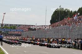 The grid before the start of the race. 10.06.2012. Formula 1 World Championship, Rd 7, Canadian Grand Prix, Montreal, Canada, Race Day