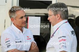 (L to R): Martin Whitmarsh (GBR) McLaren Chief Executive Officer with Ross Brawn (GBR) Mercedes AMG F1 Team Principal. 09.06.2012. Formula 1 World Championship, Rd 7, Canadian Grand Prix, Montreal, Canada, Qualifying Day