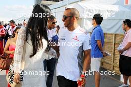 Lewis Hamilton (GBR) McLaren with girlfriend Nicole Scherzinger (USA) Singer. 09.06.2012. Formula 1 World Championship, Rd 7, Canadian Grand Prix, Montreal, Canada, Qualifying Day