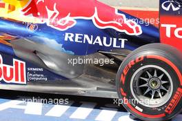 Sebastian Vettel (GER) Red Bull Racing RB8 exhaust detail. 09.06.2012. Formula 1 World Championship, Rd 7, Canadian Grand Prix, Montreal, Canada, Qualifying Day
