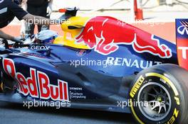 Sebastian Vettel (GER) Red Bull Racing RB8 exhaust detail. 09.06.2012. Formula 1 World Championship, Rd 7, Canadian Grand Prix, Montreal, Canada, Qualifying Day