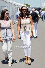 Fabiana Flosi (BRA), fiance of Bernie Ecclestone (GBR) CEO Formula One Group (FOM). 09.06.2012. Formula 1 World Championship, Rd 7, Canadian Grand Prix, Montreal, Canada, Qualifying Day