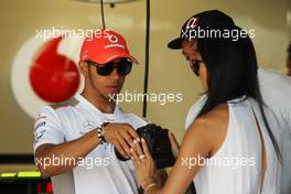 Lewis Hamilton (GBR) McLaren with girlfriend Nicole Scherzinger (USA) Singer. 10.06.2012. Formula 1 World Championship, Rd 7, Canadian Grand Prix, Montreal, Canada, Race Day