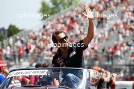 Jean-Eric Vergne (FRA) Scuderia Toro Rosso on the drivers parade. 10.06.2012. Formula 1 World Championship, Rd 7, Canadian Grand Prix, Montreal, Canada, Race Day