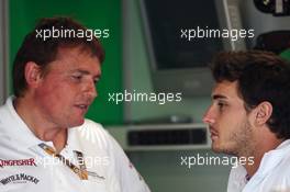 Jules Bianchi (FRA) Sahara Force India F1 Team Third Driver (Right). 07.06.2012. Formula 1 World Championship, Rd 7, Canadian Grand Prix, Montreal, Canada, Preparation Day