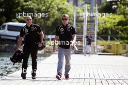 Kimi Raikkonen (FIN) Lotus F1 Team with his Personal Trainer Mark Arnall (GBR). 07.06.2012. Formula 1 World Championship, Rd 7, Canadian Grand Prix, Montreal, Canada, Preparation Day