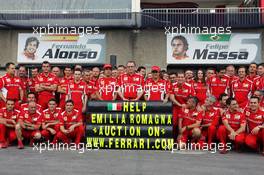 Ferrari pledge their support to victims of the recent earthquakes in Italy. 07.06.2012. Formula 1 World Championship, Rd 7, Canadian Grand Prix, Montreal, Canada, Preparation Day