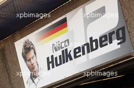 Pit garage sign for Nico Hulkenberg (GER) Sahara Force India F1. 07.06.2012. Formula 1 World Championship, Rd 7, Canadian Grand Prix, Montreal, Canada, Preparation Day