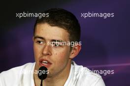 Paul di Resta (GBR) Sahara Force India F1 in the FIA Press Conference. 07.06.2012. Formula 1 World Championship, Rd 7, Canadian Grand Prix, Montreal, Canada, Preparation Day