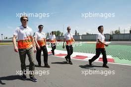 Nico Hulkenberg (GER) Sahara Force India F1 walks the circuit. 07.06.2012. Formula 1 World Championship, Rd 7, Canadian Grand Prix, Montreal, Canada, Preparation Day